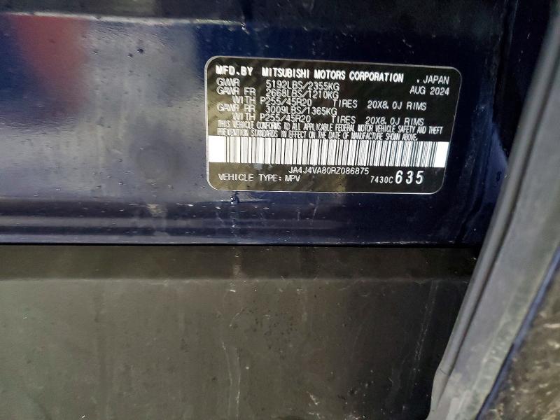 Aukcja sprzedaży 2024 Mitsubishi Outlander, vin: JA4J4VA80RZ086875, numer aukcji: 79574145