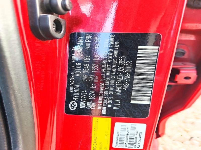 Продажа на аукционе авто 2015 Hyundai Accent, vin: KMHCT5AEXFU206855, номер лота: 47836826