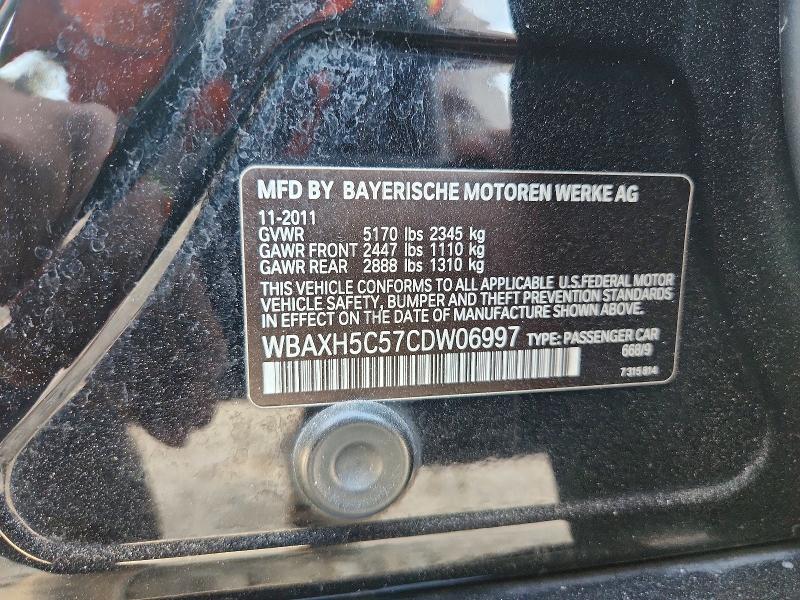 46947156 :رقم المزاد ، WBAXH5C57CDW06997 vin ، 2012 Bmw 528 مزاد بيع