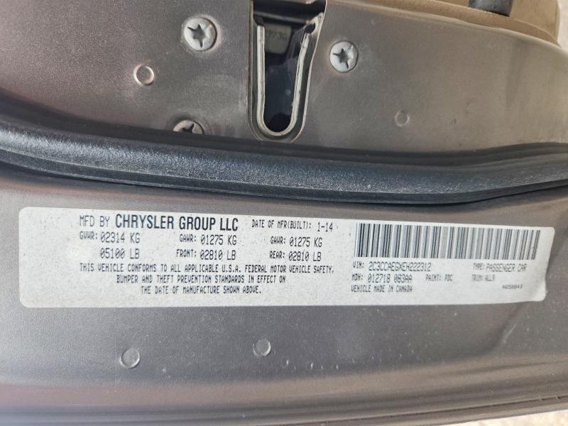 79071945 :رقم المزاد ، 2C3CCAEGXEH222312 vin ، 2014 Chrysler 300c مزاد بيع