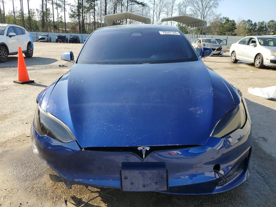 79342165 :رقم المزاد ، 5YJSA1E57MF455872 vin ، 2021 Tesla Model S مزاد بيع
