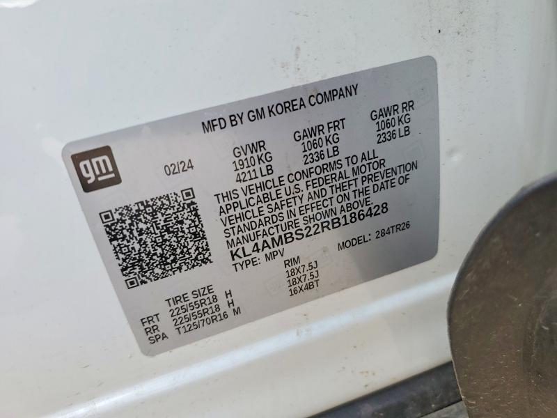 Aukcja sprzedaży 2024 Buick Encore Gx, vin: KL4AMBS22RB186428, numer aukcji: 79274765