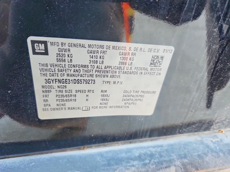 Продажа на аукционе авто 2013 Cadillac Srx, vin: 3GYFNGE31DS579273, номер лота: 45834176