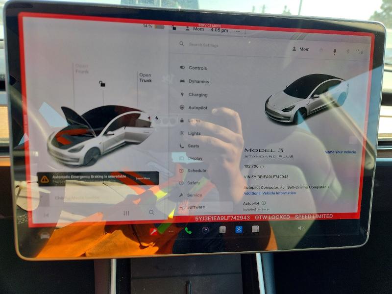 Продаж на аукціоні авто 2020 Tesla Model 3, vin: 5YJ3E1EA9LF742943, номер лоту: 46936866