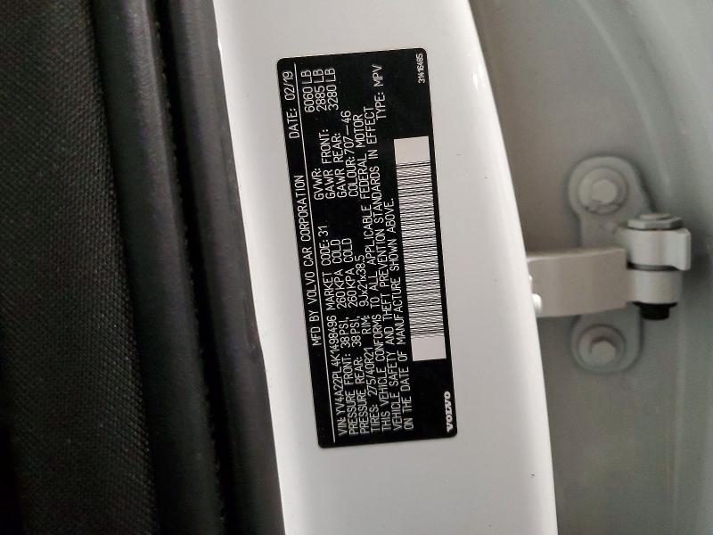 Aukcja sprzedaży 2019 Volv Xc90, vin: YV4A22PL4K1498496, numer aukcji: 46686116