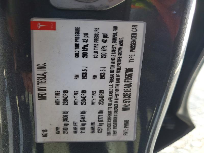 Auction sale of the 2018 Tesla Model 3, vin: 5YJ3E1EA0JF056786, lot number: 46506676