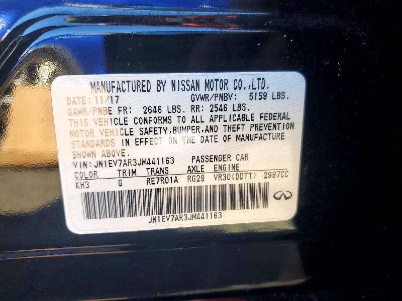 Продажа на аукционе авто 2018 Infiniti Q50, vin: JN1EV7AR3JM441163, номер лота: 45751336