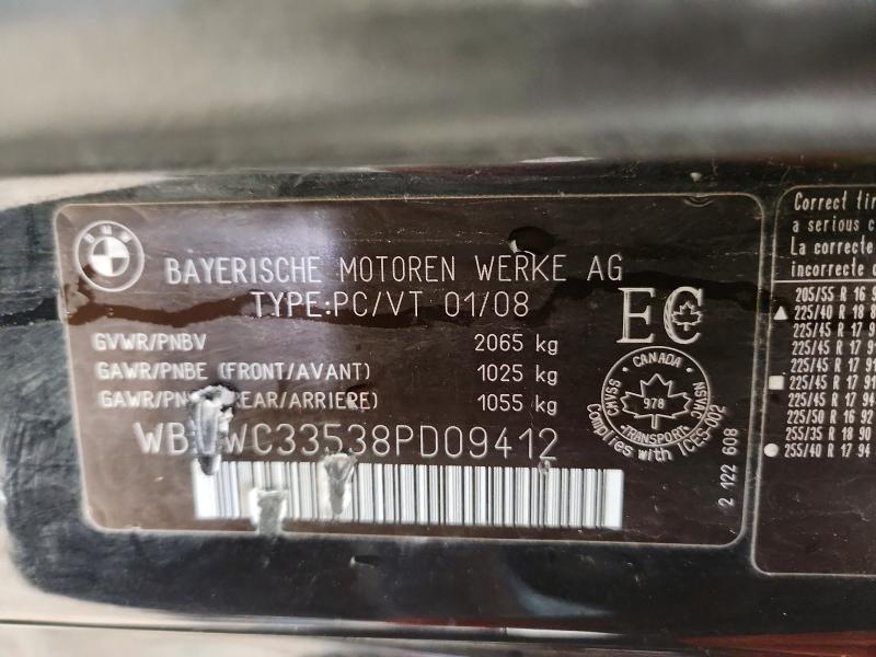Aukcja sprzedaży 2008 Bmw 328, vin: WBAWC33538PD09412, numer aukcji: 46521796