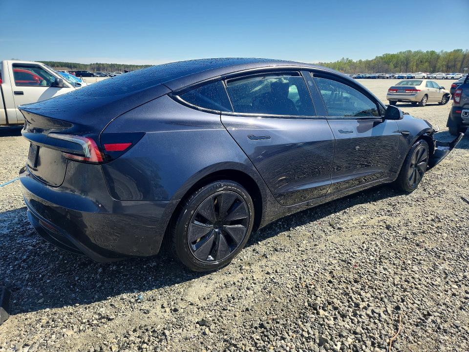 2024 Tesla Model 3 მანქანა იყიდება აუქციონზე, vin: 5YJ3E1EA0RF848738, აუქციონის ნომერი: 47402826