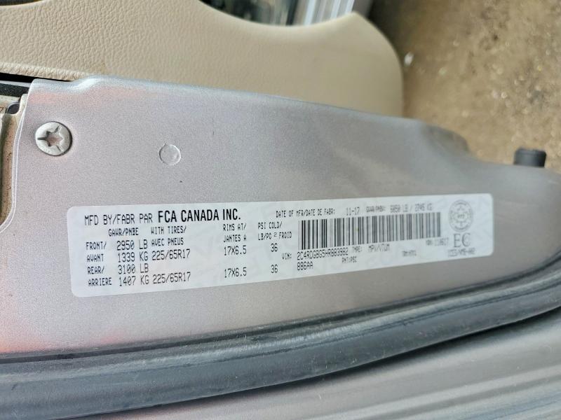 Продажа на аукционе авто 2017 Dodge Grand Caravan, vin: 2C4RDGBG5HR883982, номер лота: 48295956