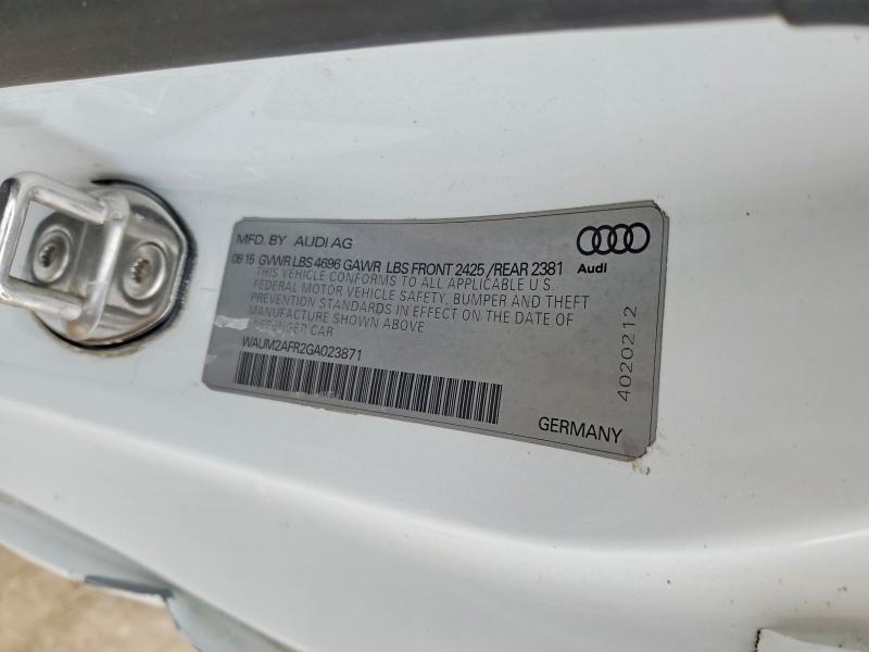 46116296 :رقم المزاد ، WAUM2AFR2GA023871 vin ، 2016 Audi A5 مزاد بيع