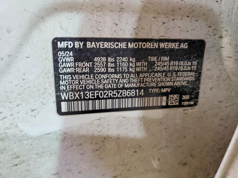 Продаж на аукціоні авто 2024 Bmw X1, vin: WBX13EF02R5Z86814, номер лоту: 79830635