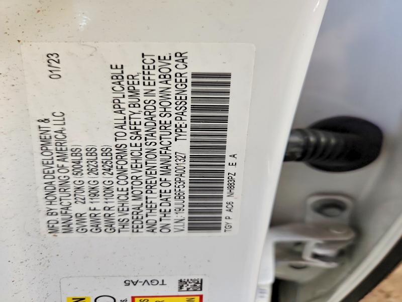 Aukcja sprzedaży 2023 Acura Tlx, vin: 19UUB6F53PA001327, numer aukcji: 42049546