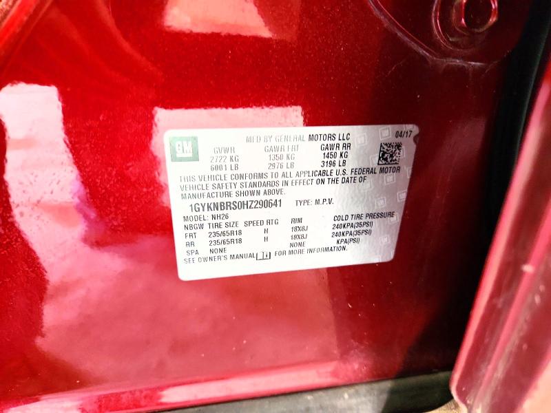 48254596 :رقم المزاد ، 1GYKNBRS0HZ290641 vin ، 2017 Cadillac Xt5 مزاد بيع
