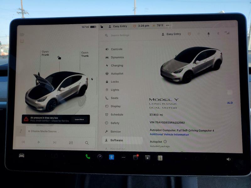 Aukcja sprzedaży 2024 Tesla Model Y, vin: 7SAYGDEE9RA222562, numer aukcji: 47595436