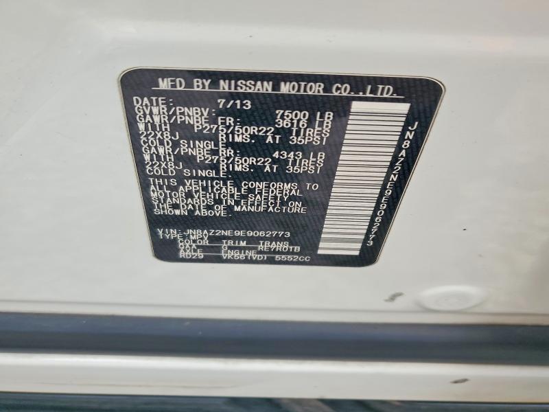Aukcja sprzedaży 2014 Infiniti Qx80, vin: JN8AZ2NE9E9062773, numer aukcji: 79551175