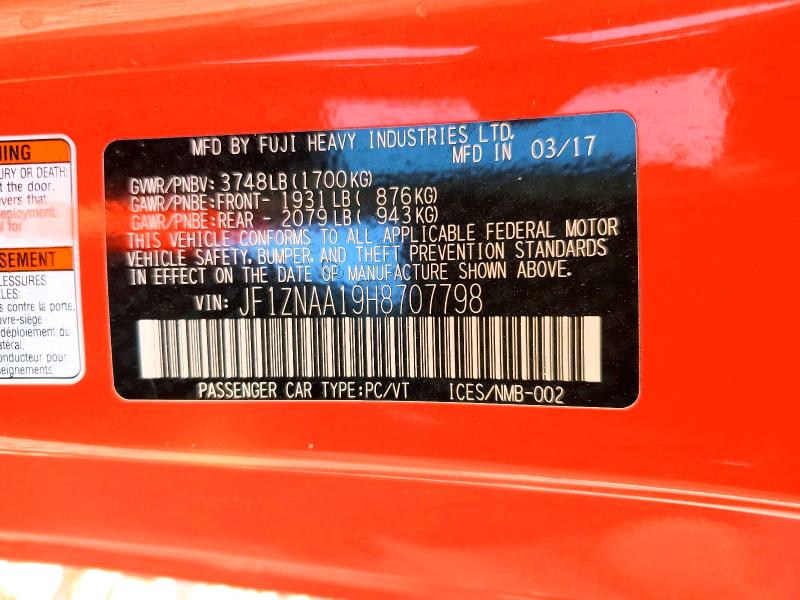 Продаж на аукціоні авто 2017 Toyota 86, vin: JF1ZNAA19H8707798, номер лоту: 47419316