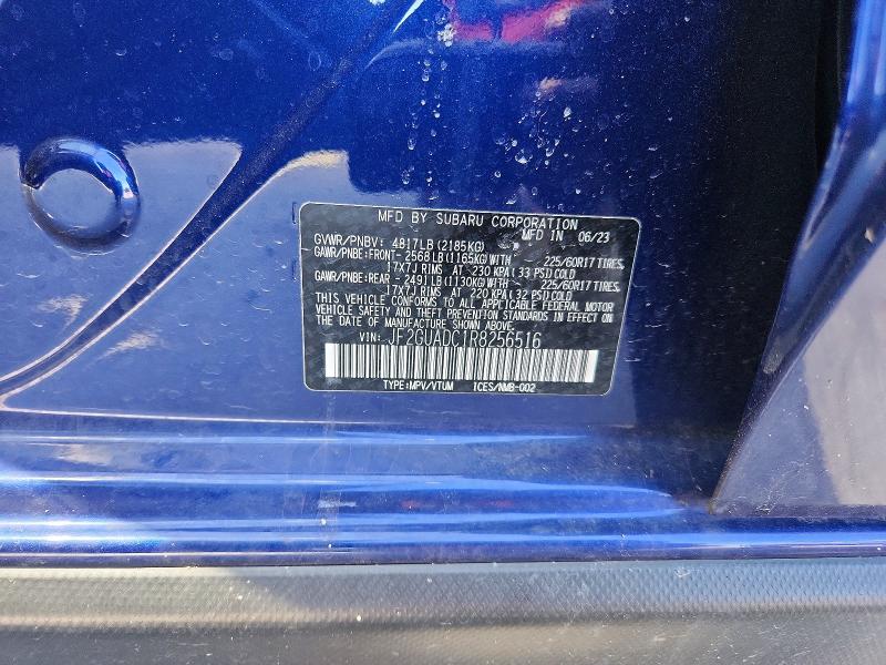 Aukcja sprzedaży 2024 Subaru Crosstrek, vin: JF2GUADC1R8256516, numer aukcji: 46621466