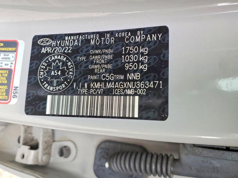 Aukcja sprzedaży 2022 Hyundai Elantra, vin: KMHLM4AGXNU363471, numer aukcji: 47047956