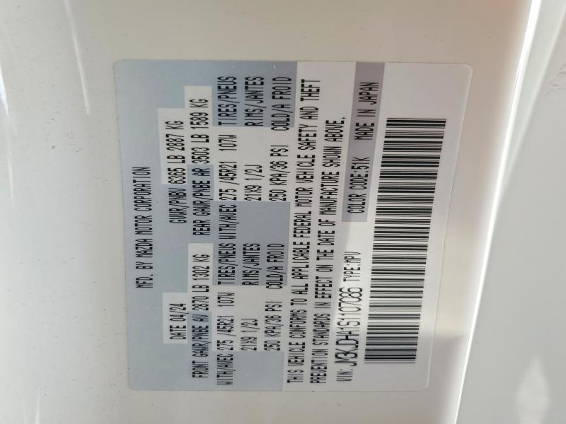 Продажа на аукционе авто 2025 Mazda Cx-70, vin: JM3KJDHA1S1107086, номер лота: 47764346