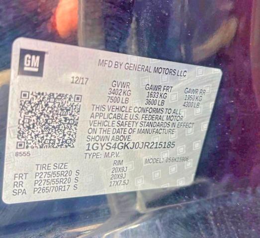 Продажа на аукционе авто 2018 Cadillac Escalade, vin: 1GYS4GKJ0JR215185, номер лота: 47474966