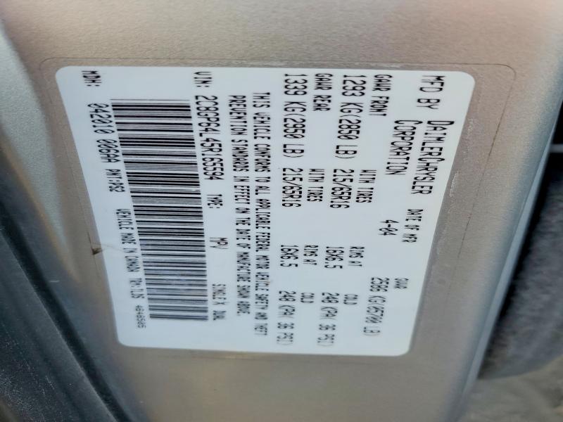 46863446 :رقم المزاد ، 2C8GP64L45R165594 vin ، 2005 Chrysler Town & Country مزاد بيع