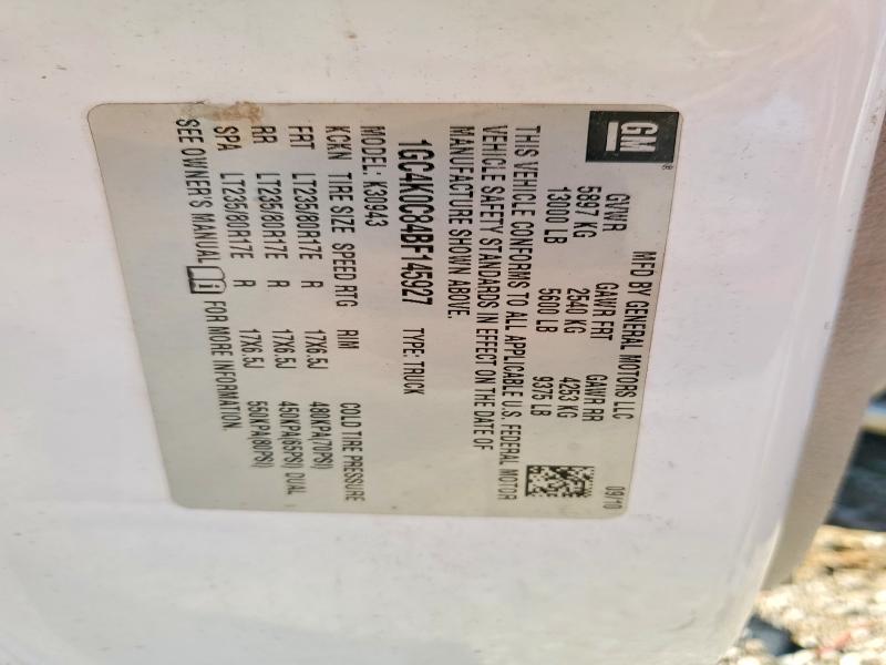 2011 Chevrolet Silverado მანქანა იყიდება აუქციონზე, vin: 1GC4K0C84BF145927, აუქციონის ნომერი: 79640335