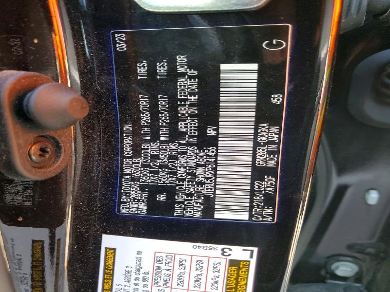 48208156 :رقم المزاد ، JTERU5JRXP6141456 vin ، 2023 Toyota 4runner مزاد بيع