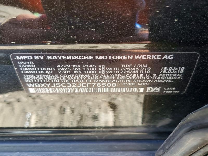 Продаж на аукціоні авто 2018 Bmw X2, vin: WBXYJ5C32JEF76508, номер лоту: 46151546