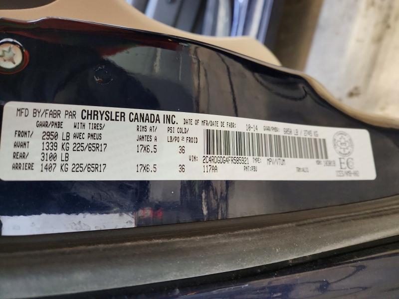 Aukcja sprzedaży 2015 Dodge Grand Caravan, vin: 2C4RDGDG4FR585921, numer aukcji: 47059956