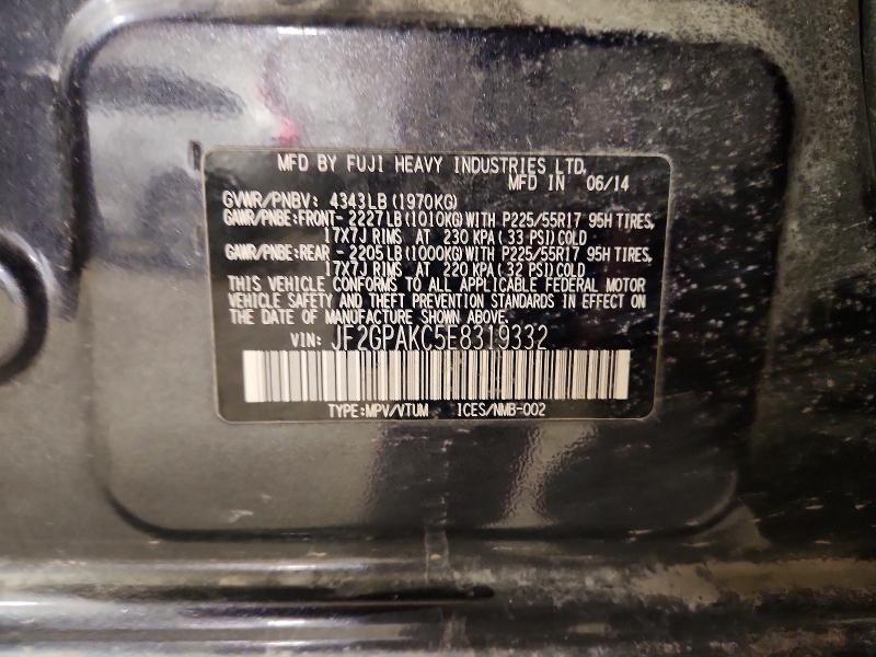 2014 Subaru Xv Crosstrek მანქანა იყიდება აუქციონზე, vin: JF2GPAKC5E8319332, აუქციონის ნომერი: 46820626