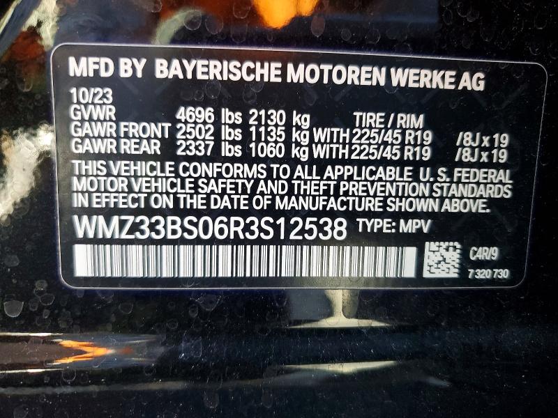 Aukcja sprzedaży 2024 Mini Cooper, vin: WMZ33BS06R3S12538, numer aukcji: 48169646