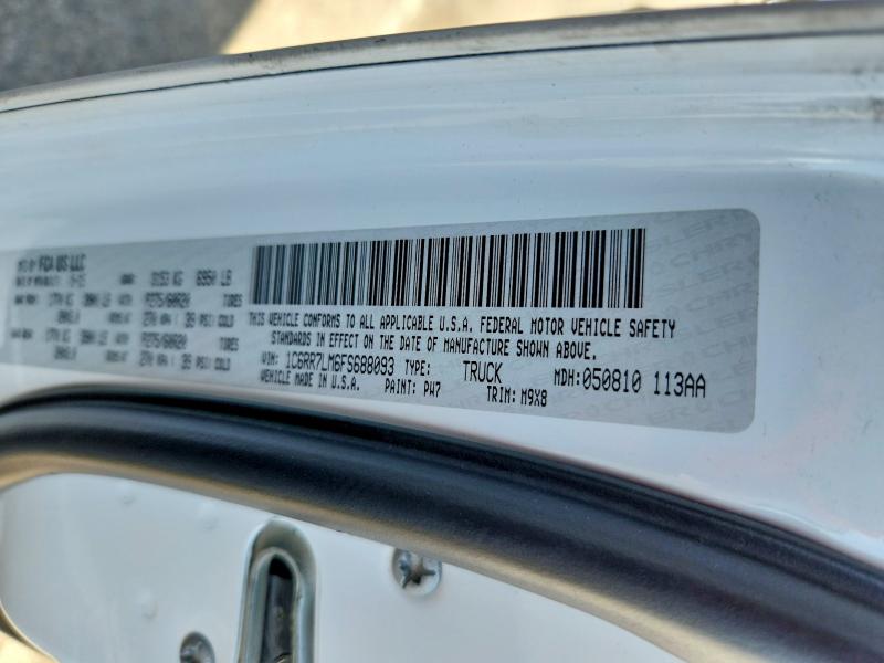 Продаж на аукціоні авто 2015 Ram 1500, vin: 1C6RR7LM6FS688093, номер лоту: 47299876