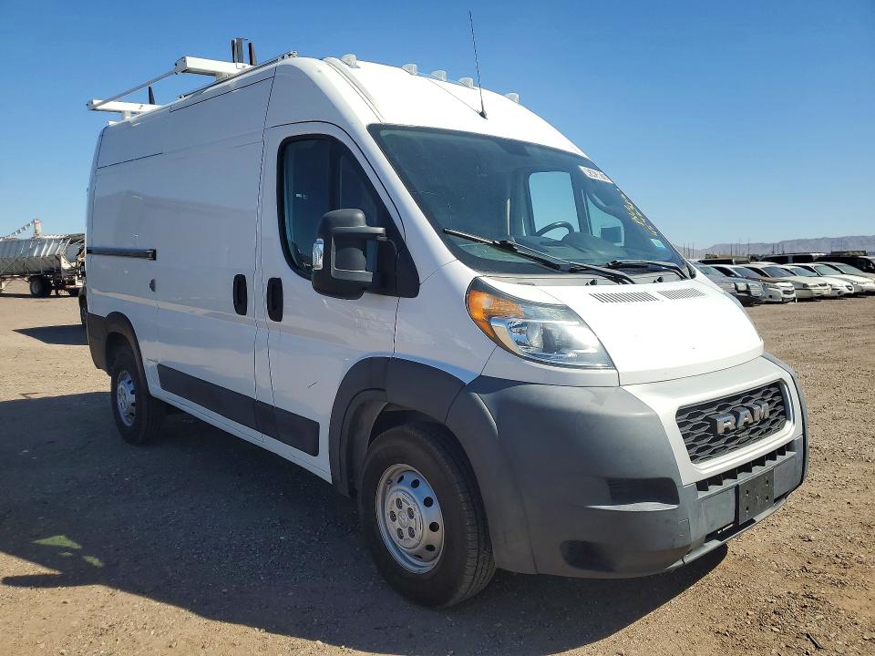 56455166 :رقم المزاد ، 3C6TRVBG8KE554088 vin ، 2019 Ram Promaster 1500 مزاد بيع