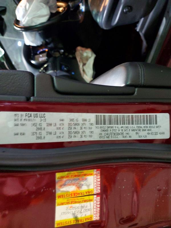 Aukcja sprzedaży 2019 Jeep Grand Cherokee, vin: 1C4RJFBT9KC694705, numer aukcji: 46458776