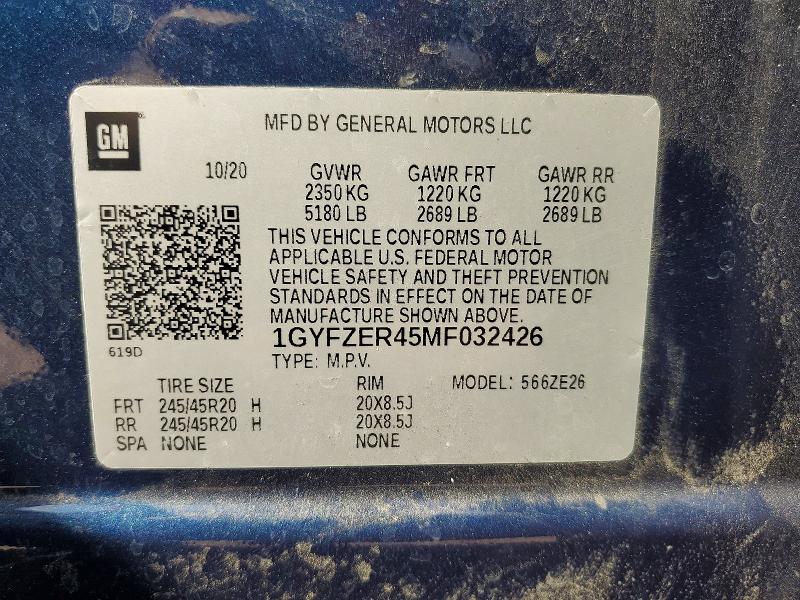 Продажа на аукционе авто 2021 Cadillac Xt4, vin: 1GYFZER45MF032426, номер лота: 79573485