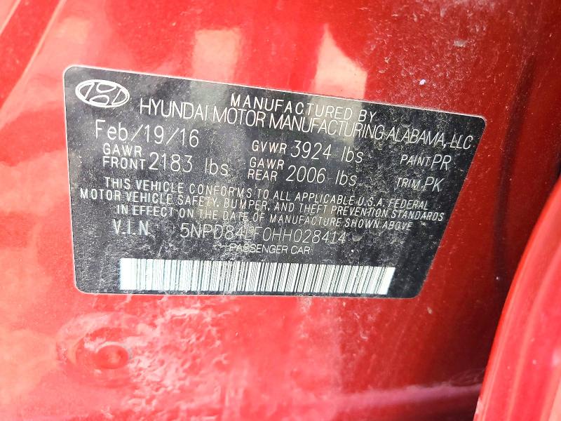 2017 Hyundai Elantra მანქანა იყიდება აუქციონზე, vin: 5NPD84LF0HH028414, აუქციონის ნომერი: 47251786