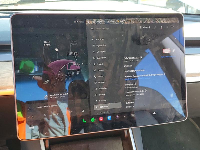 Aukcja sprzedaży 2018 Tesla Model 3, vin: 5YJ3E1EA7JF161938, numer aukcji: 46333446