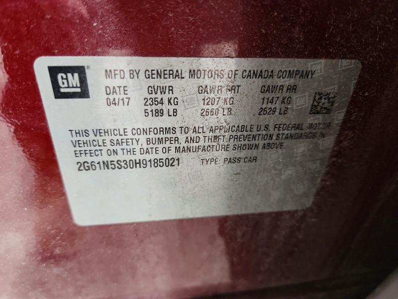 2017 Cadillac Xts მანქანა იყიდება აუქციონზე, vin: 2G61N5S30H9185021, აუქციონის ნომერი: 41610536