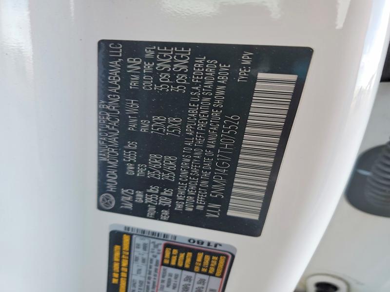 79708885 :رقم المزاد ، 5NMP14G17TH075526 vin ، 2026 Hyundai Santa Fe Hybrid مزاد بيع