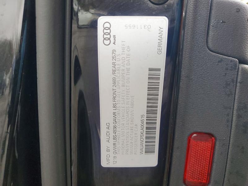 Продажа на аукционе авто 2020 Audi A5, vin: WAUANCF5XLA004515, номер лота: 41712896