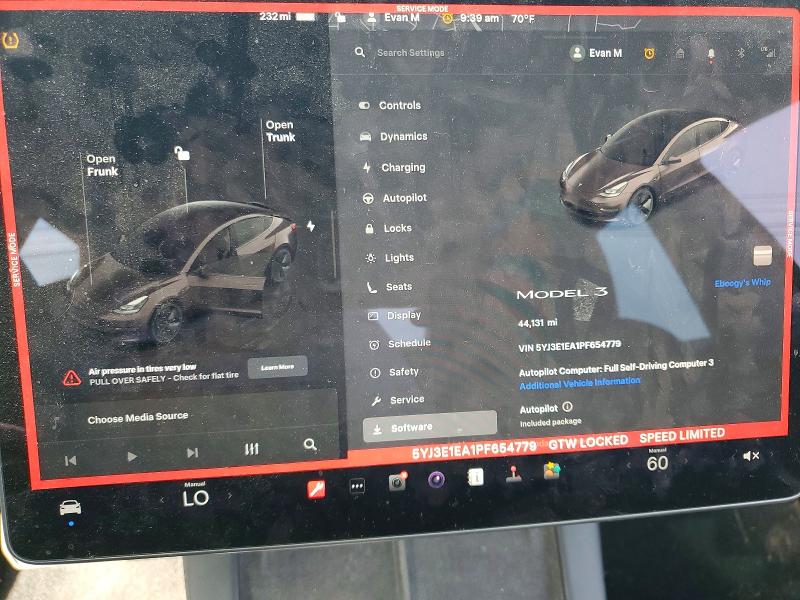Продажа на аукционе авто 2023 Tesla Model 3, vin: 5YJ3E1EA1PF654779, номер лота: 47836896