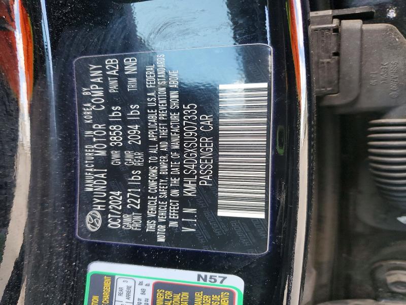 41623636 :رقم المزاد ، KMHLS4DGXSU907335 vin ، 2025 Hyundai Elantra مزاد بيع