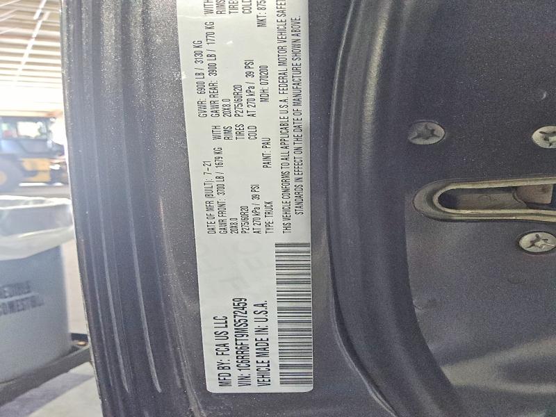 2021 Ram 1500 Classic მანქანა იყიდება აუქციონზე, vin: 1C6RR6FT9MS572459, აუქციონის ნომერი: 79288995