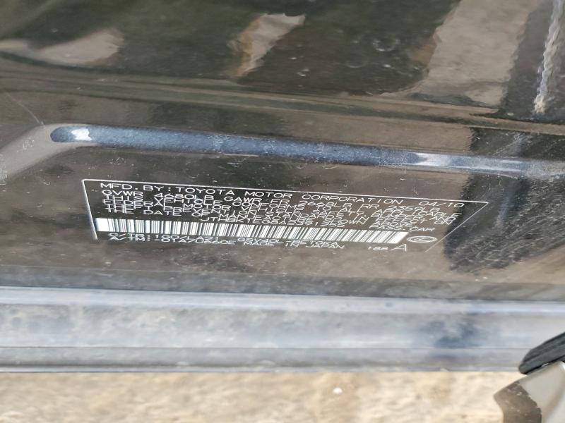 46611786 :رقم المزاد ، JTHBK1EG8A2391255 vin ، 2010 Lexus Es 350 مزاد بيع