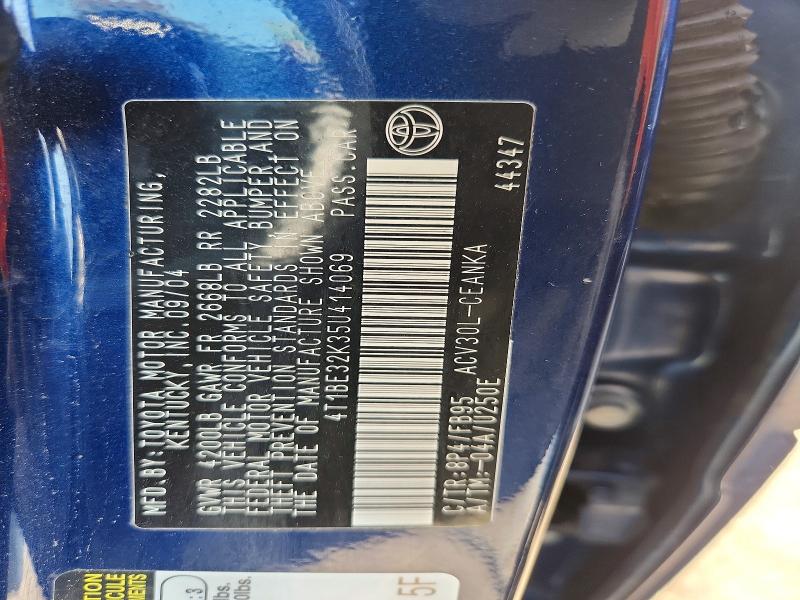 47594586 :رقم المزاد ، 4T1BE32K35U414069 vin ، 2005 Toyota Camry مزاد بيع