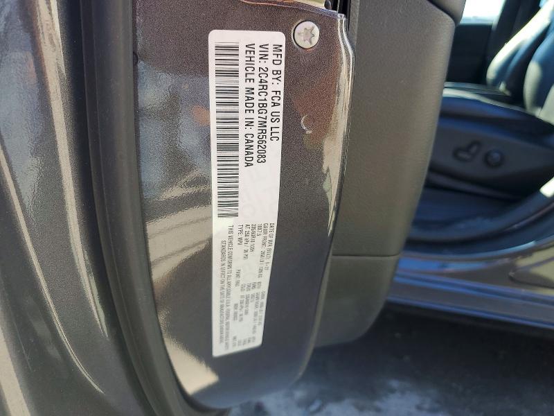 2021 Chrysler Pacifica მანქანა იყიდება აუქციონზე, vin: 2C4RC1BG7MR562083, აუქციონის ნომერი: 79766695