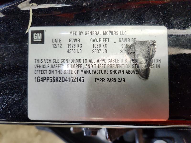2013 Buick Verano მანქანა იყიდება აუქციონზე, vin: 1G4PP5SK2D4162146, აუქციონის ნომერი: 45824546