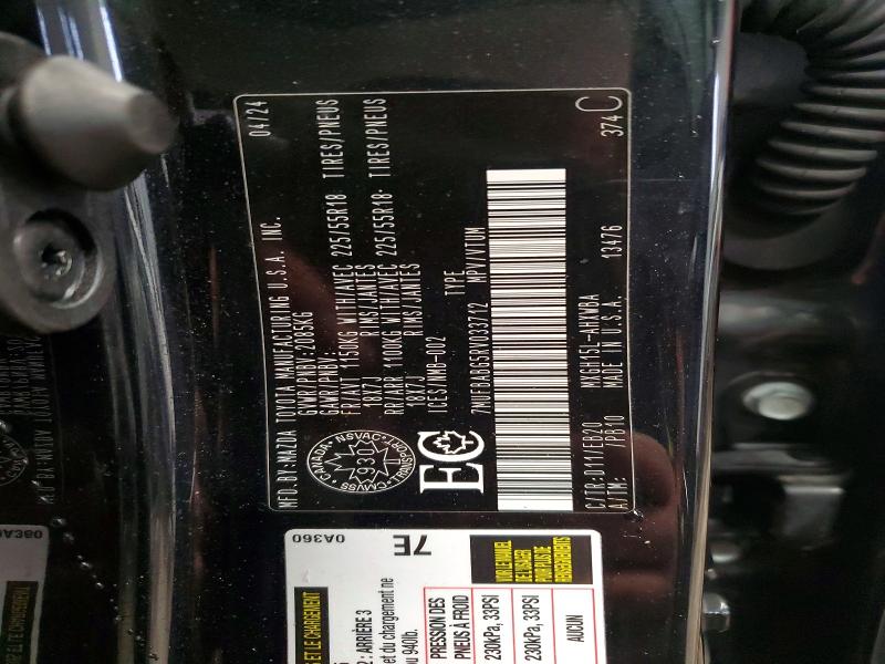 Продажа на аукционе авто 2024 Toyota Corolla Cross Hybrid, vin: 7MUFBABG5RV033712, номер лота: 46372236