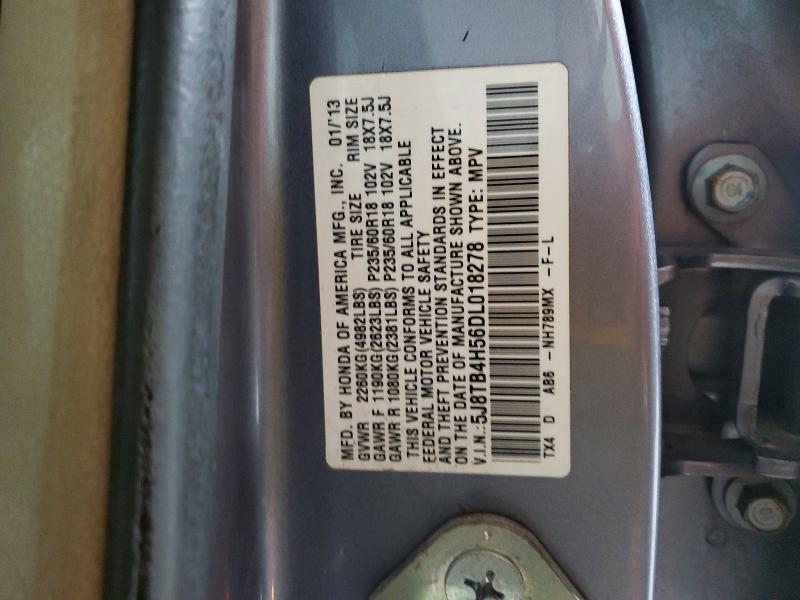 46198516 :رقم المزاد ، 5J8TB4H56DL018278 vin ، 2013 Acura Rdx مزاد بيع